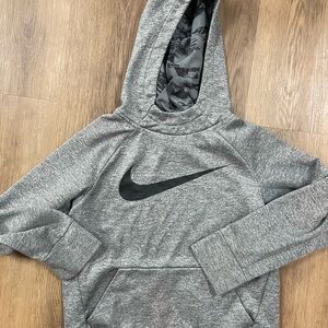 Kids Small Gray Dri-fit Nike Hoodie